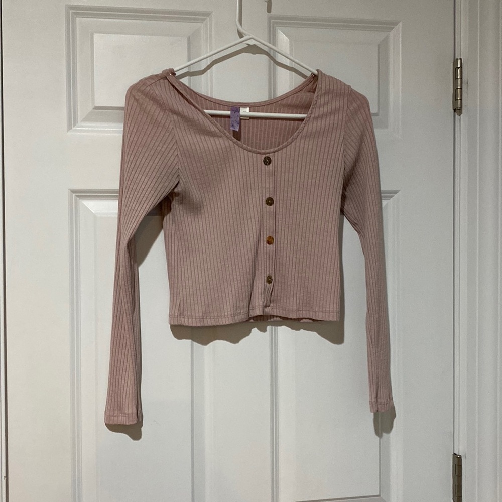 tight pink long sleeve top!